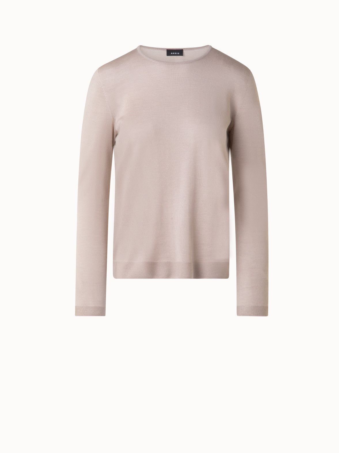 1082936_c821133a-3838-4324-a829-e2f88031f974.jpg Seamless Crew Neck Sweater in Cashmere Silk - Image 1