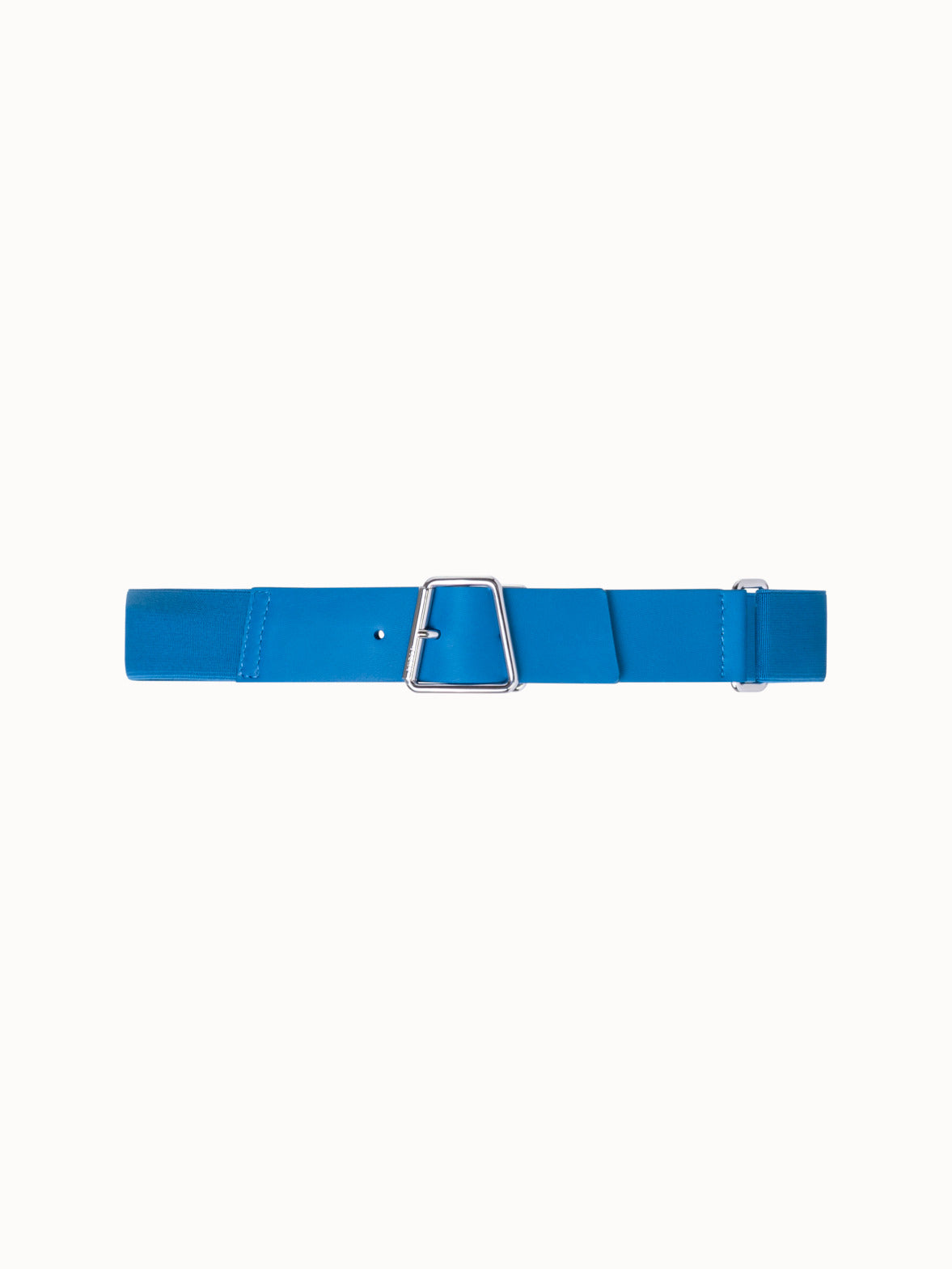 877992.jpg Leather and Elastic Belt with Trapezoid Buckle - Image 1