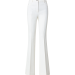Bootcut Cotton Silk Stretch Double-Face Pants