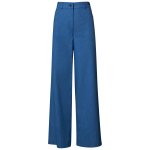 Wide Washed Cotton Lyocell Denim Pants