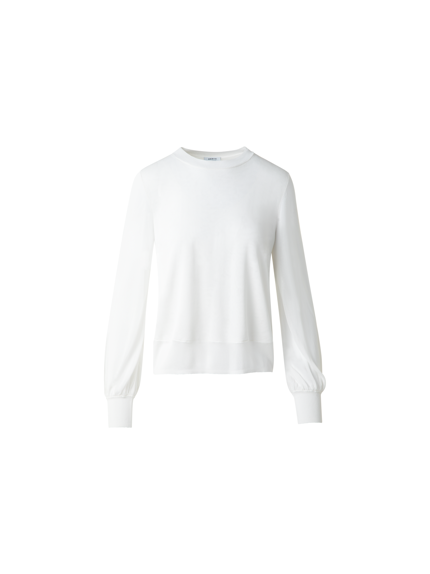img_0219d609-d0e2-4317-b905-4e391ea292d9.png Knit Sweater with Sheer Neckline and Sleeves - Image 1