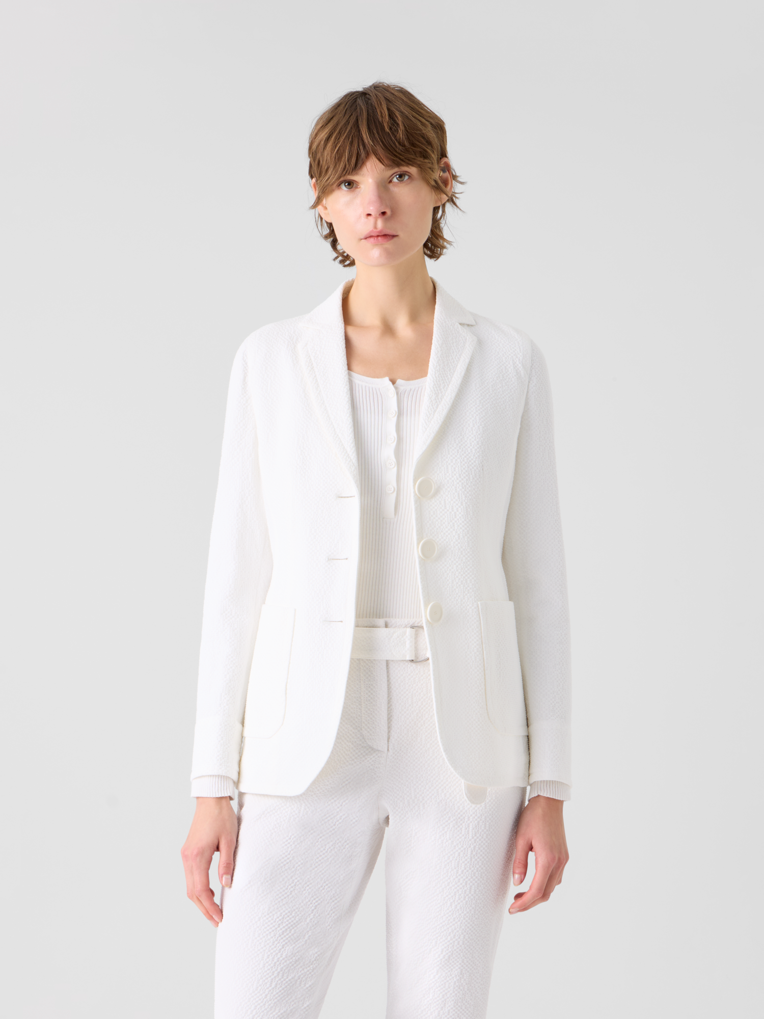 img_0be50896-b8fc-4e66-997a-232919ec8ad8.png Relaxed Cotton Stretch Seersucker Jacket - Image 1