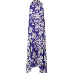 Sleeveless Papercut Flower Midi Dress