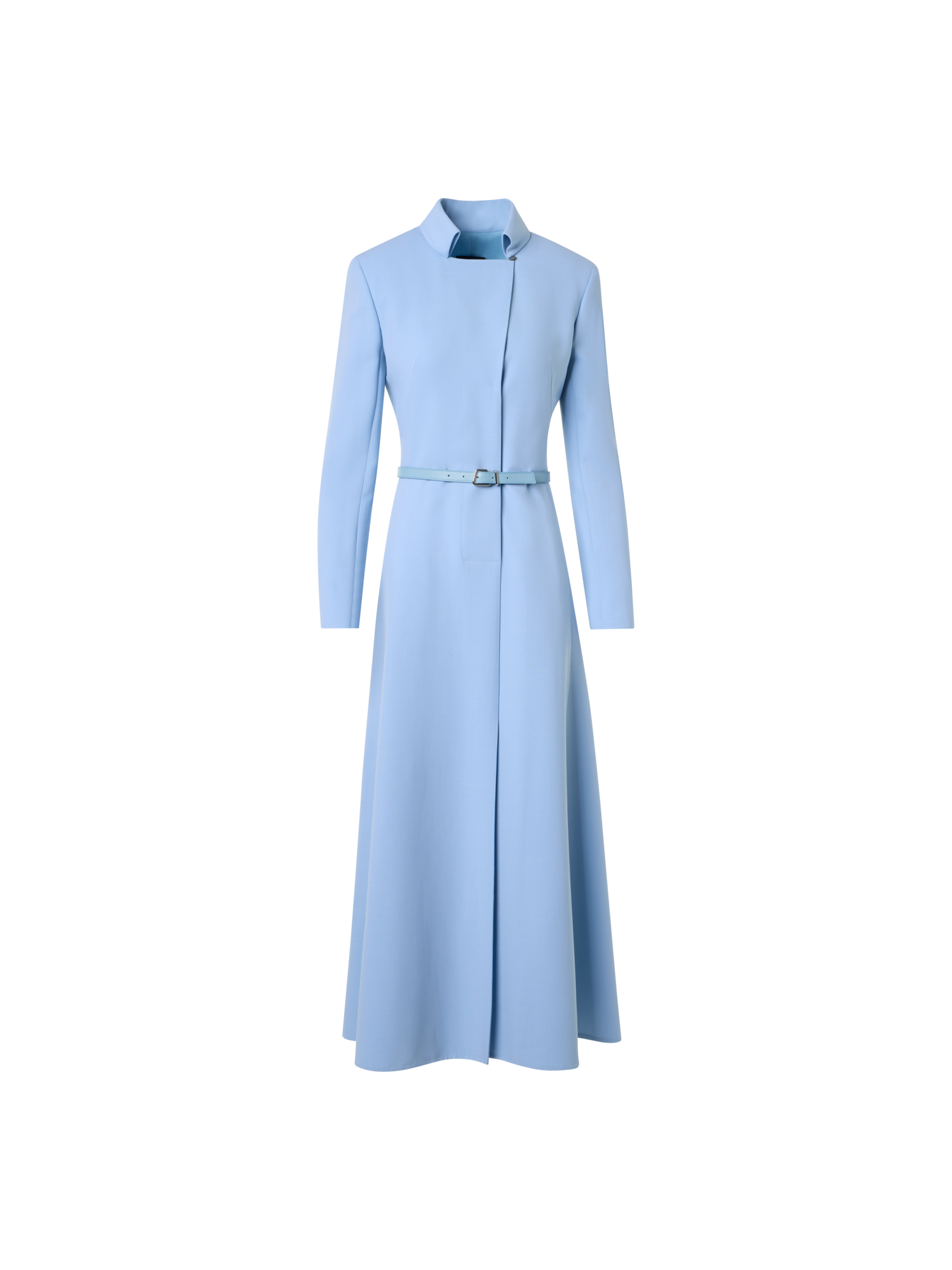 img_0e83e73b-e13e-4994-917b-851573b722b1.png Wool Double-Face Midi Dress with Belt - Image 1