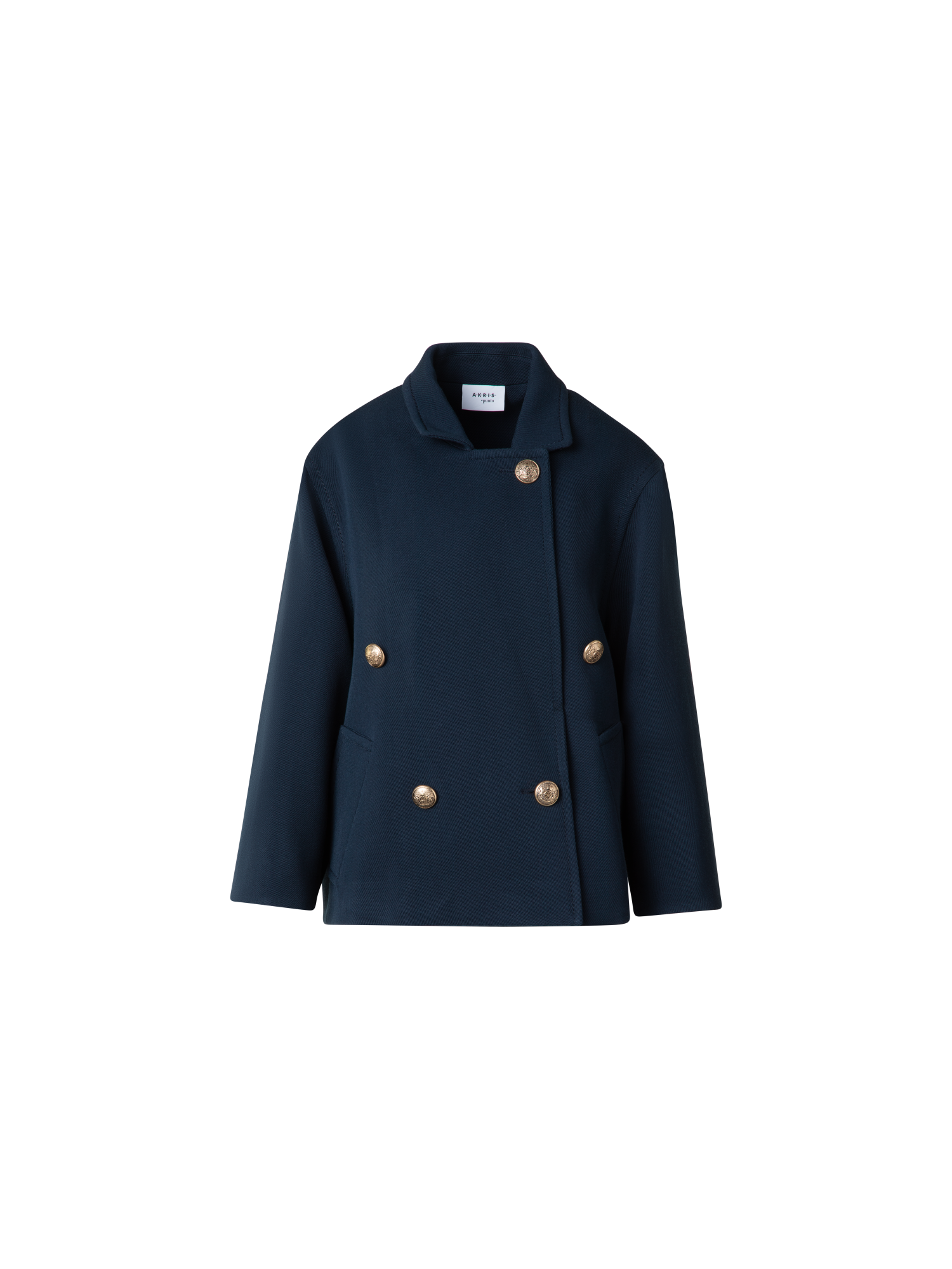 img_0eb0f623-03c3-4fa0-a36a-53bc48123879.png Double-Breasted Wool Pea Coat - Image 1