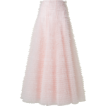 Ruched Tulle Maxi Skirt