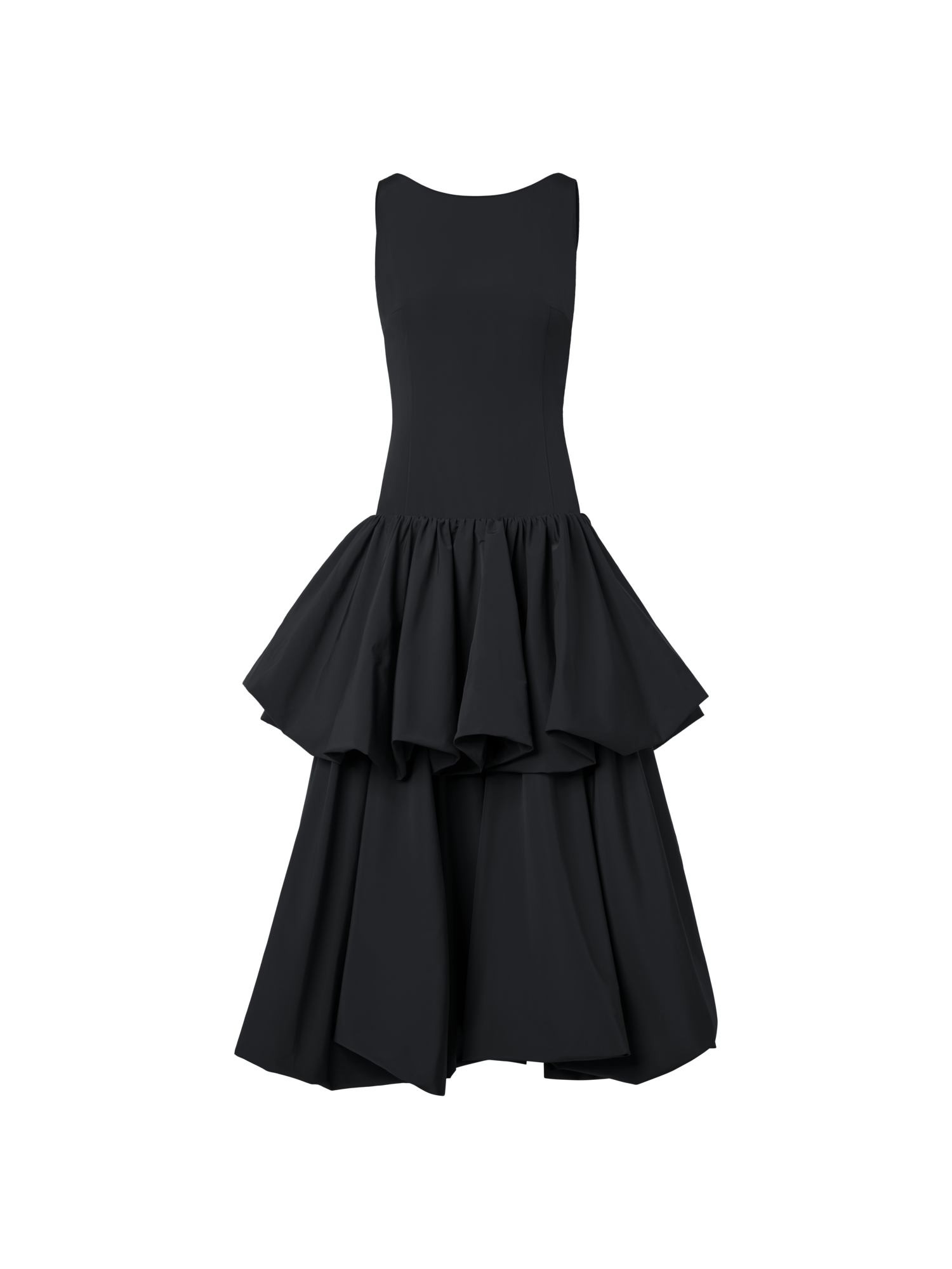 img_17cb94a5-0d2e-4811-a50b-efcf8db68a72.png Techno Taffeta Maxi Dress with Flounces - Image 1