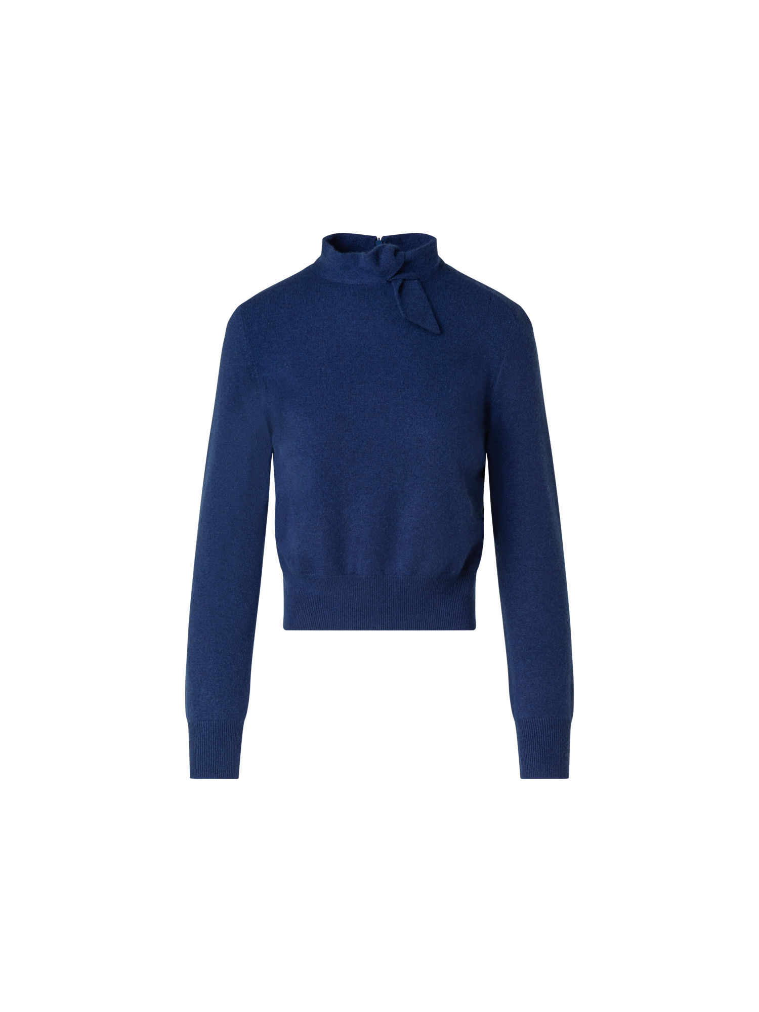 img_20866f77-84b2-448b-a3a0-dd3b6430628d.png Short Cashmere Pullover With Knot Detail - Image 1