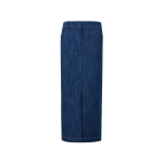 Cotton Stretch Denim Midi Pencil Skirt