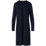 Long-Sleeve Linen-Silk Knit Coat