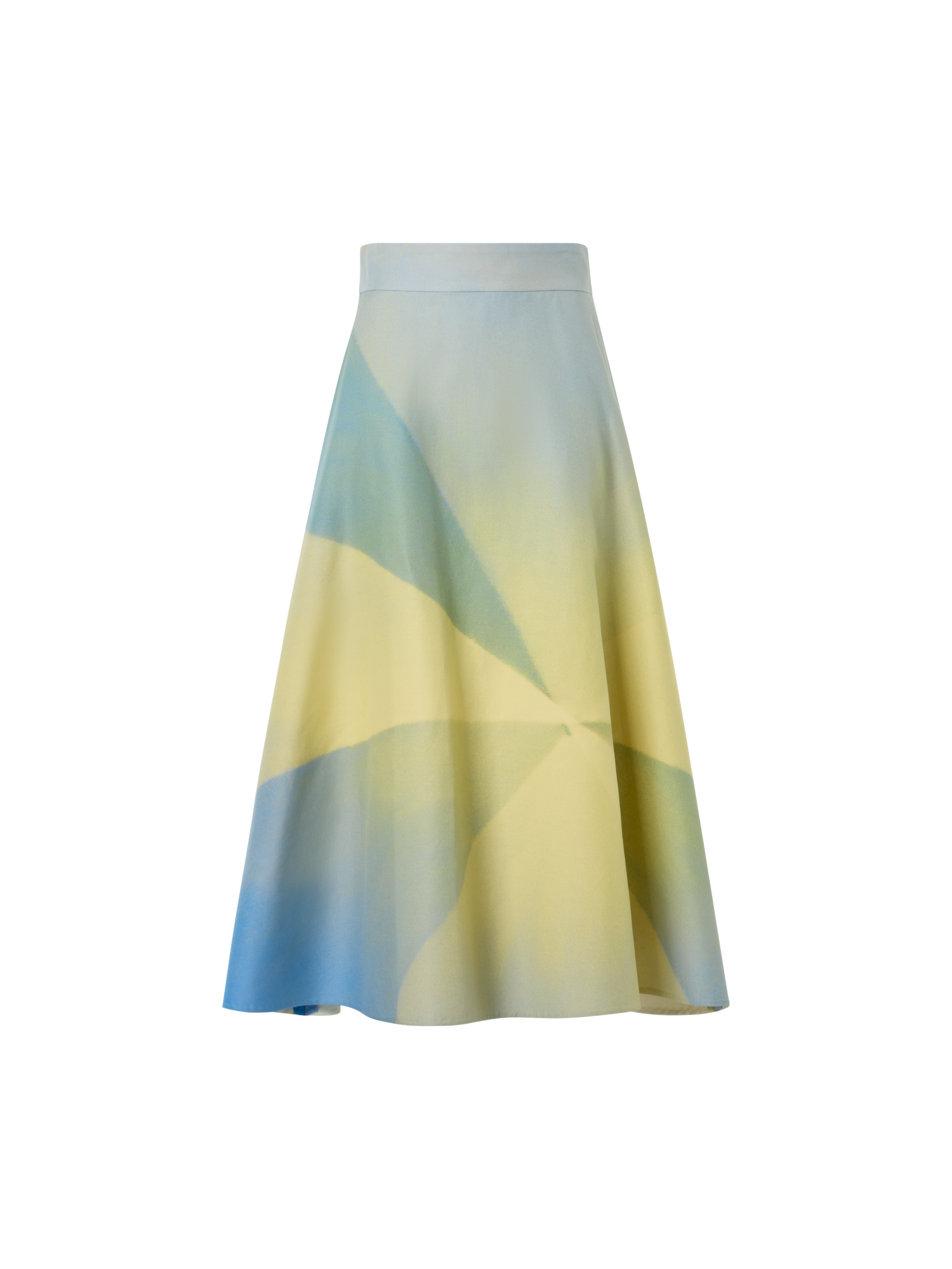 img_2520fb66-acde-4d9e-ad6f-f26166ca4f75.png Sunbeam Print Cotton Double-Weave Midi Skirt - Image 1