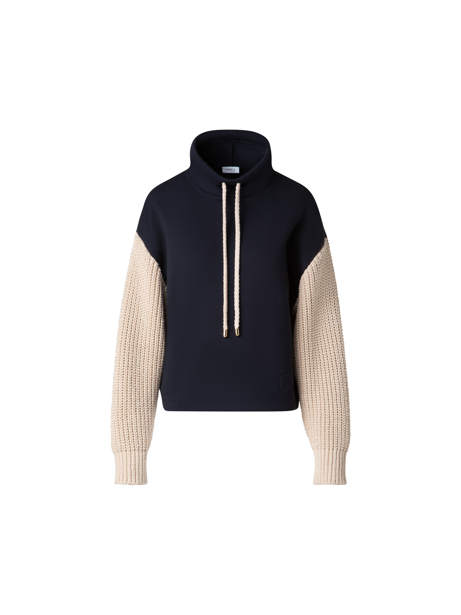 img_26b88bae-7ebe-420f-82a7-0ddfd0fd70fa.png Jersey Hoodie with Knit Sleeves - Image 1