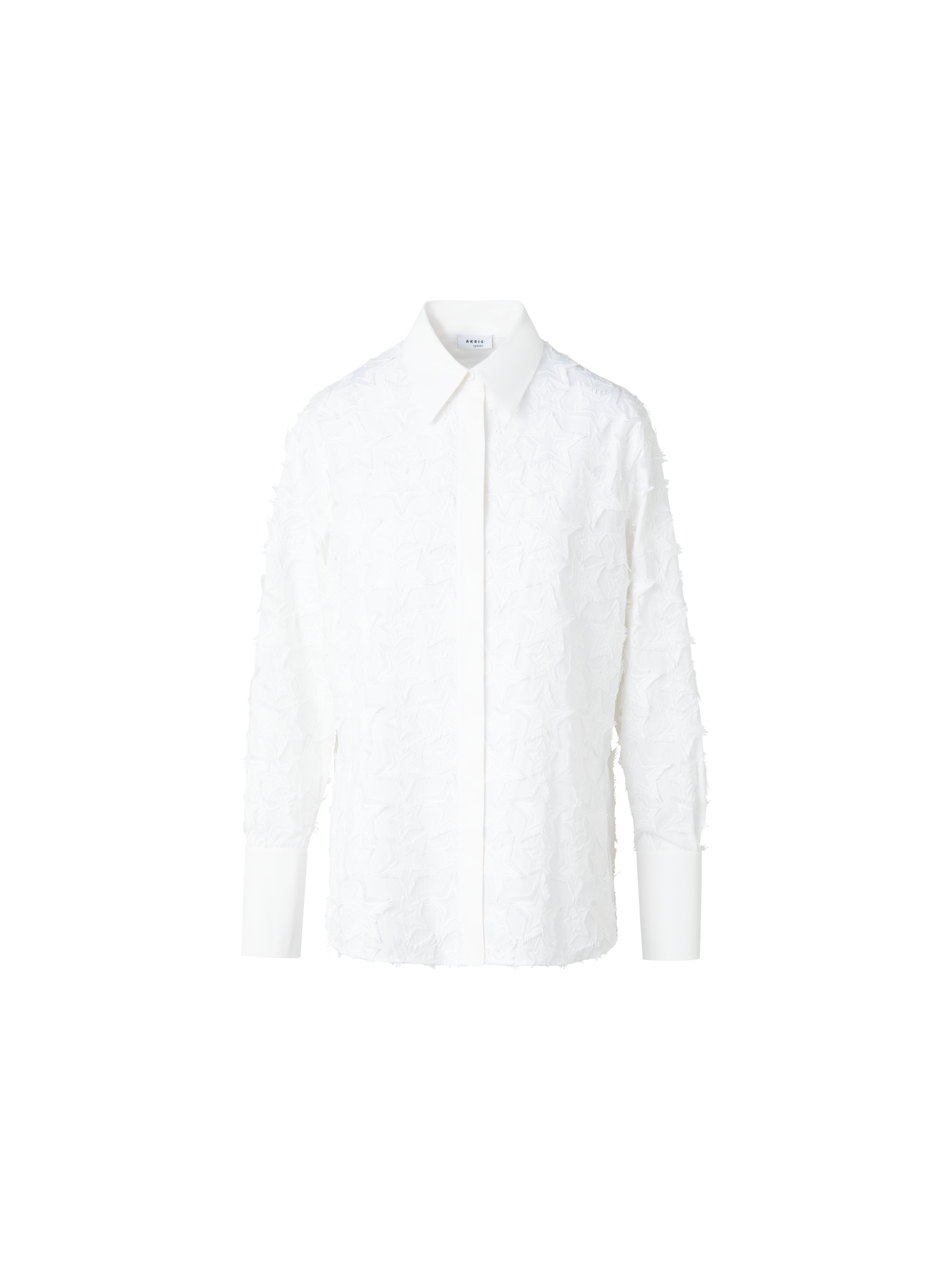 img_276f2d3a-bf64-4bfe-9558-708f7ae6f6f0.png Blouse in Cotton with 3D Star Embroidery - Image 1