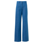 Straight Wide Leg Cotton Denim Pants