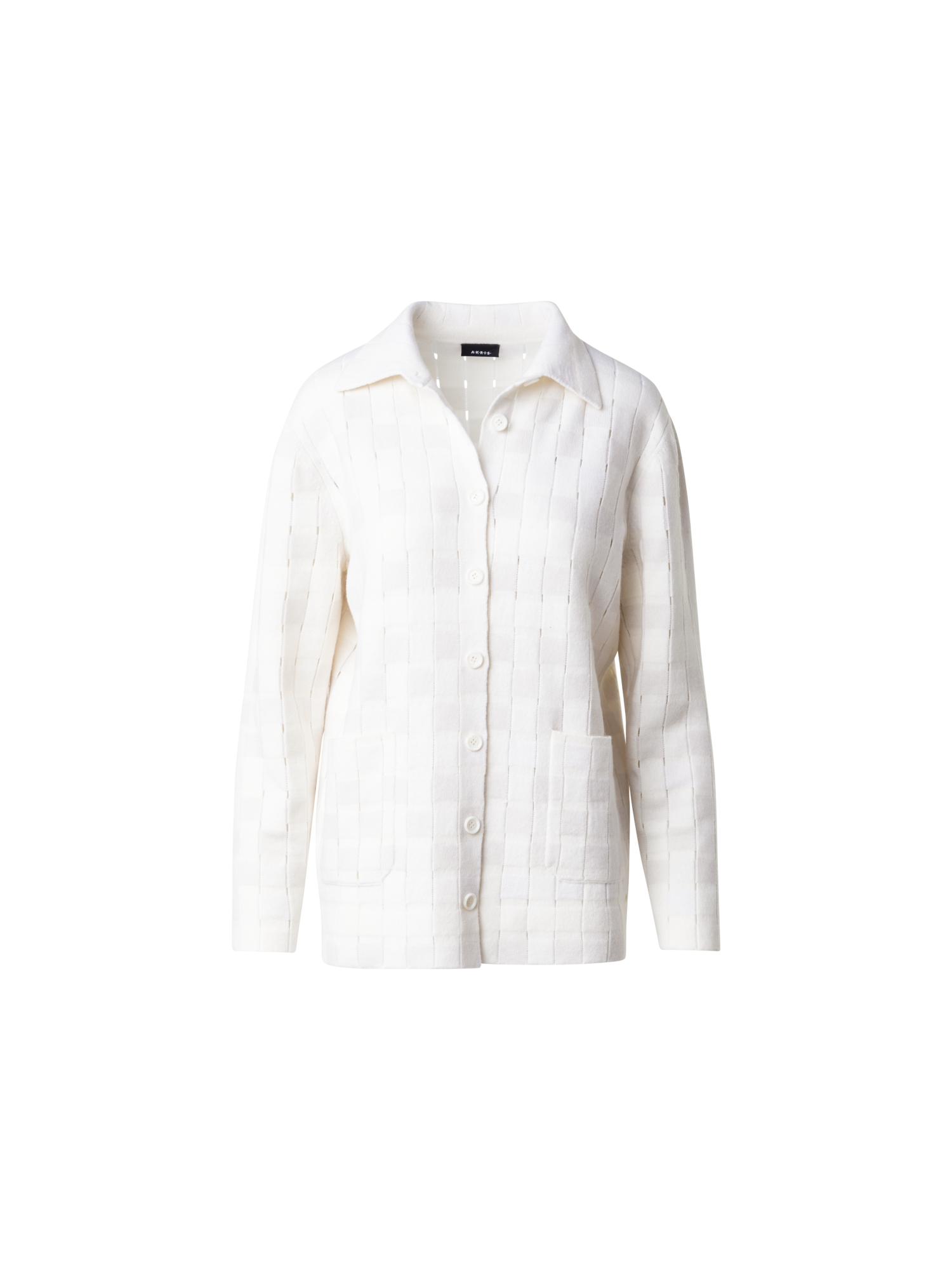 img_2a62463f-b20b-4f41-906e-3412fd97f038.png Long Braided Knit Cardigan in Cashmere Blend - Image 1